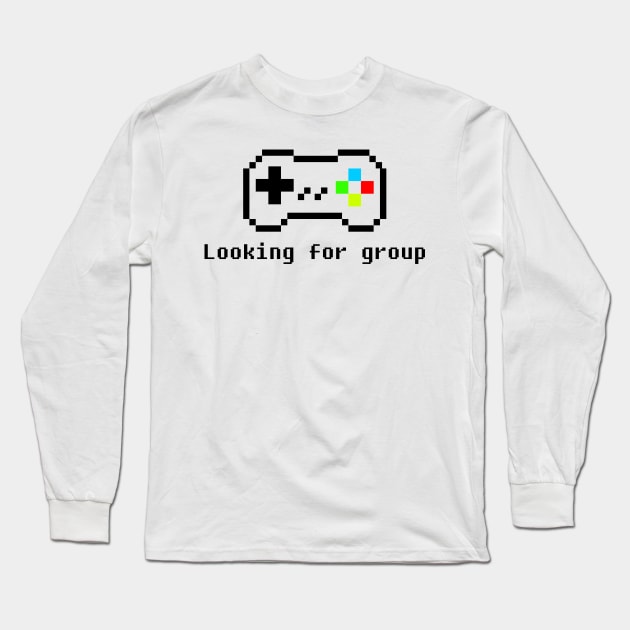 Looking for group gamer controler design Long Sleeve T-Shirt by Playfulfoodie